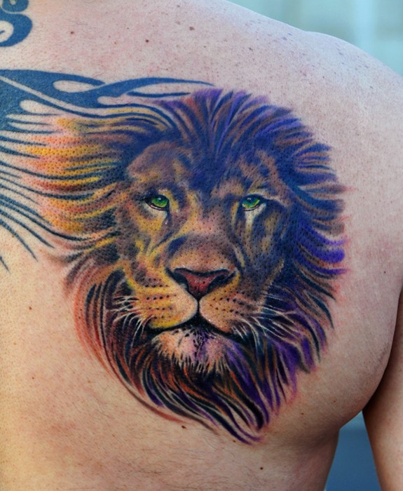 Brittan London Reese - Realistic Lion Tattoo